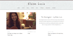 Desktop Screenshot of elaineluciamusic.com